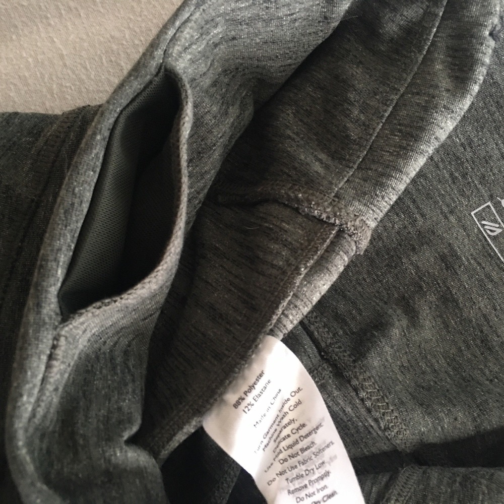 Eddie Bauer Womens Trail Tight Leggings Size M Olive High Rise Zipper Pockets - Picture 14 of 16